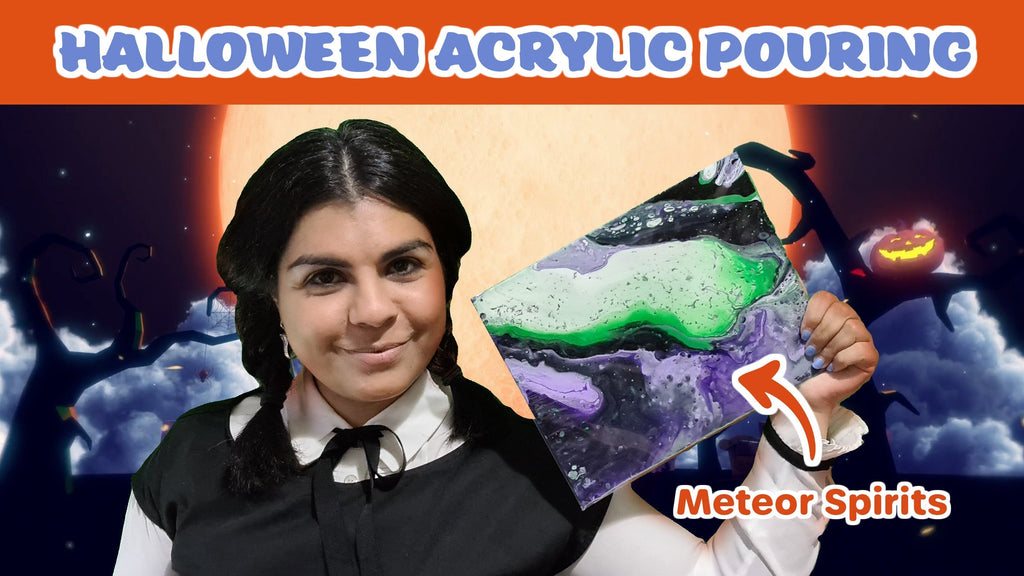 Halloween Acrylic Pouring Tutorials