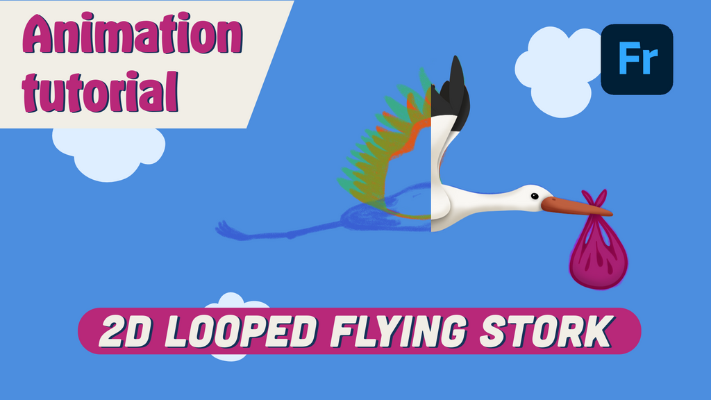 How to Animate a Flying Stork (and Loop It!)