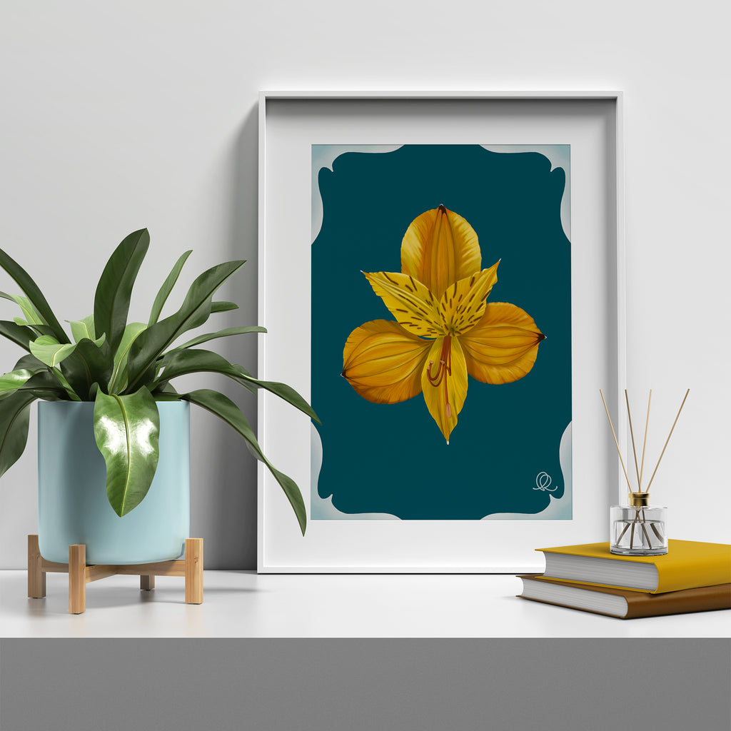 Art Print Close-Up: Peruvian Lily