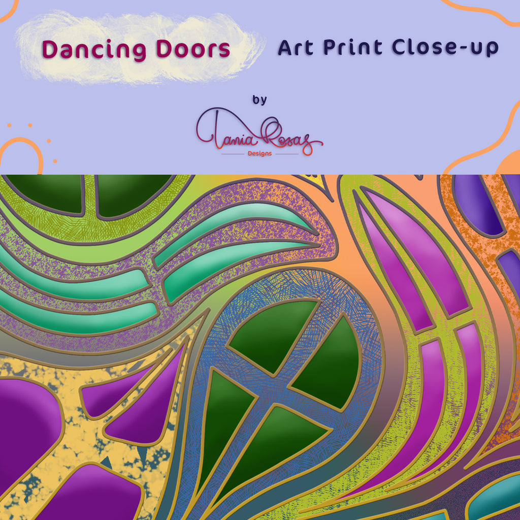 Art Print Close-Up: Dancing Doors